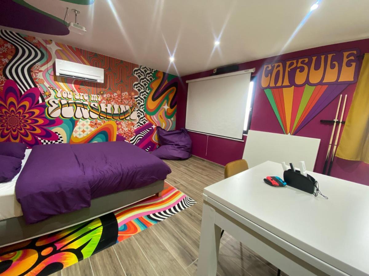 Capsule Groovy-Jacuzzi-Sauna-Billard-Netflix- Nintendo Switch & Jeux Mons Kültér fotó